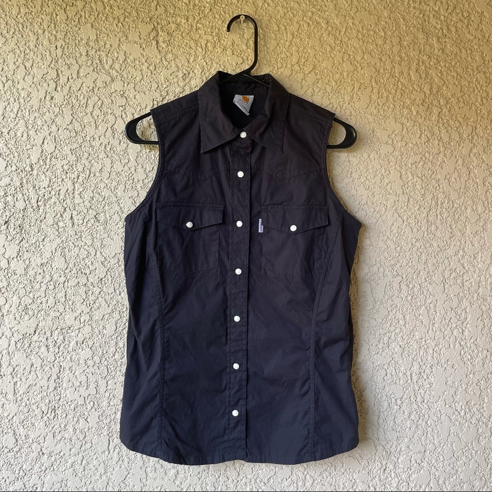 ❤️‍🔥 Cyber Carhartt Sleeveless Button Up